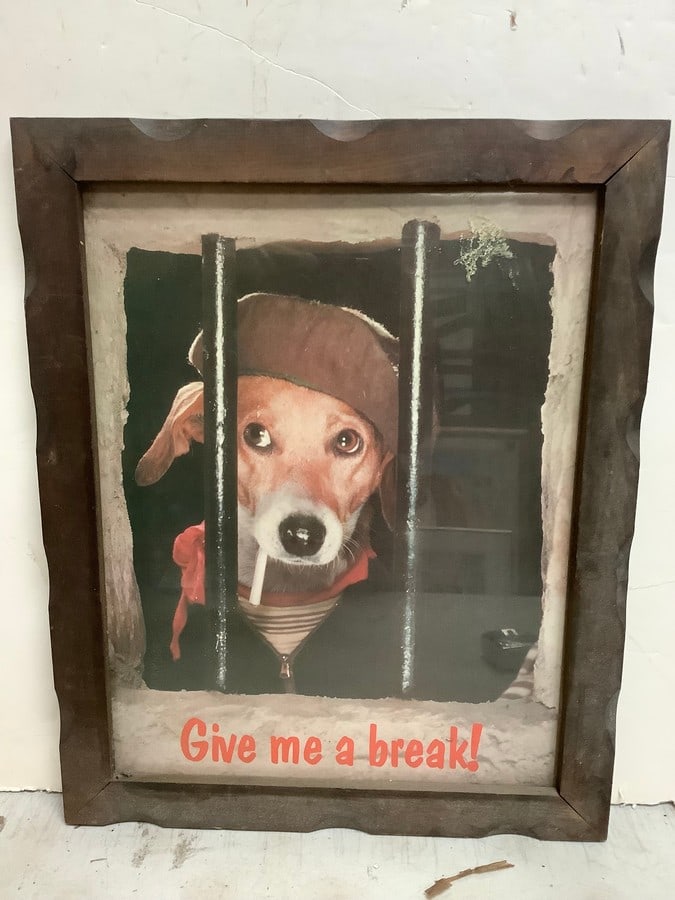 Framed Give Me a Break print(16.75in.x20.75in.) (1 of 1)