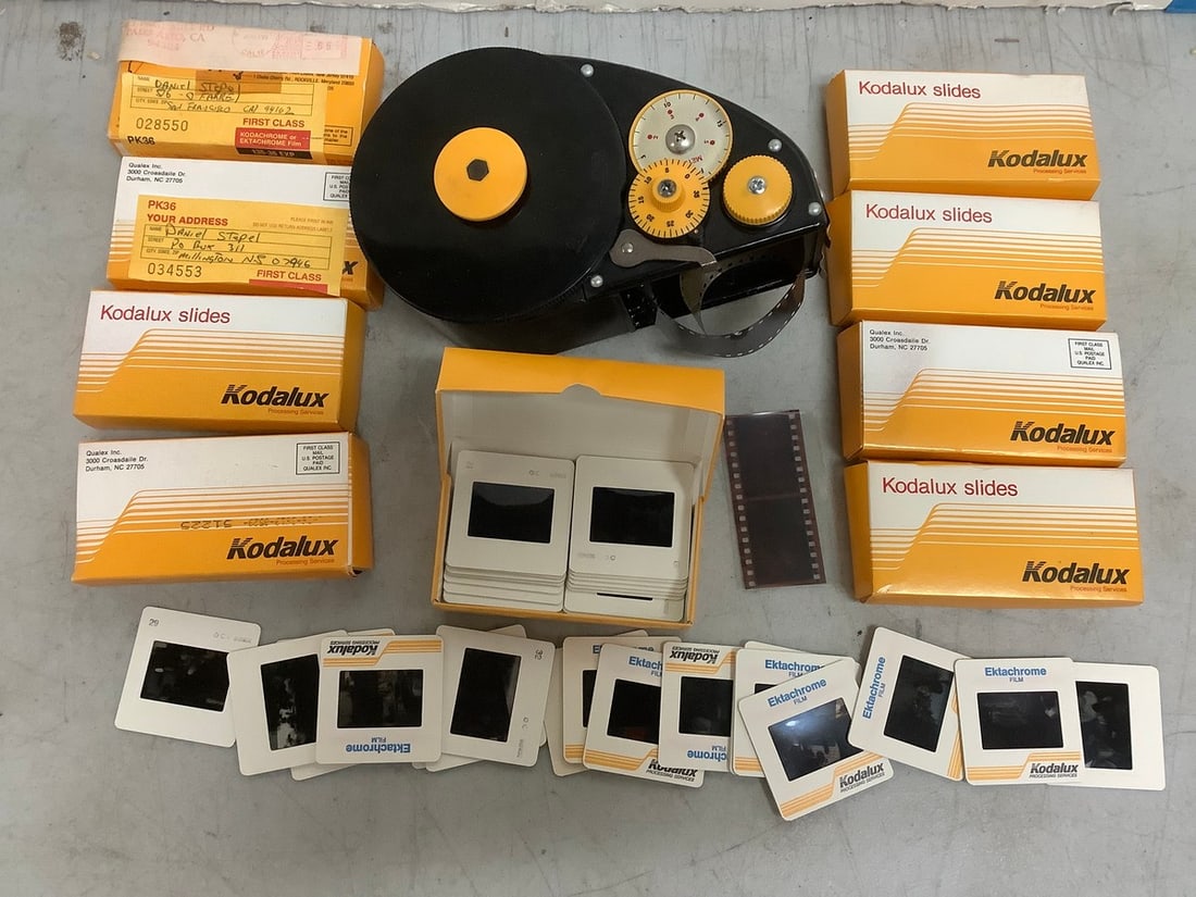 Vintage Film Loader and Kodalux Slides: Vintage Film Loader and Kodalux Slides