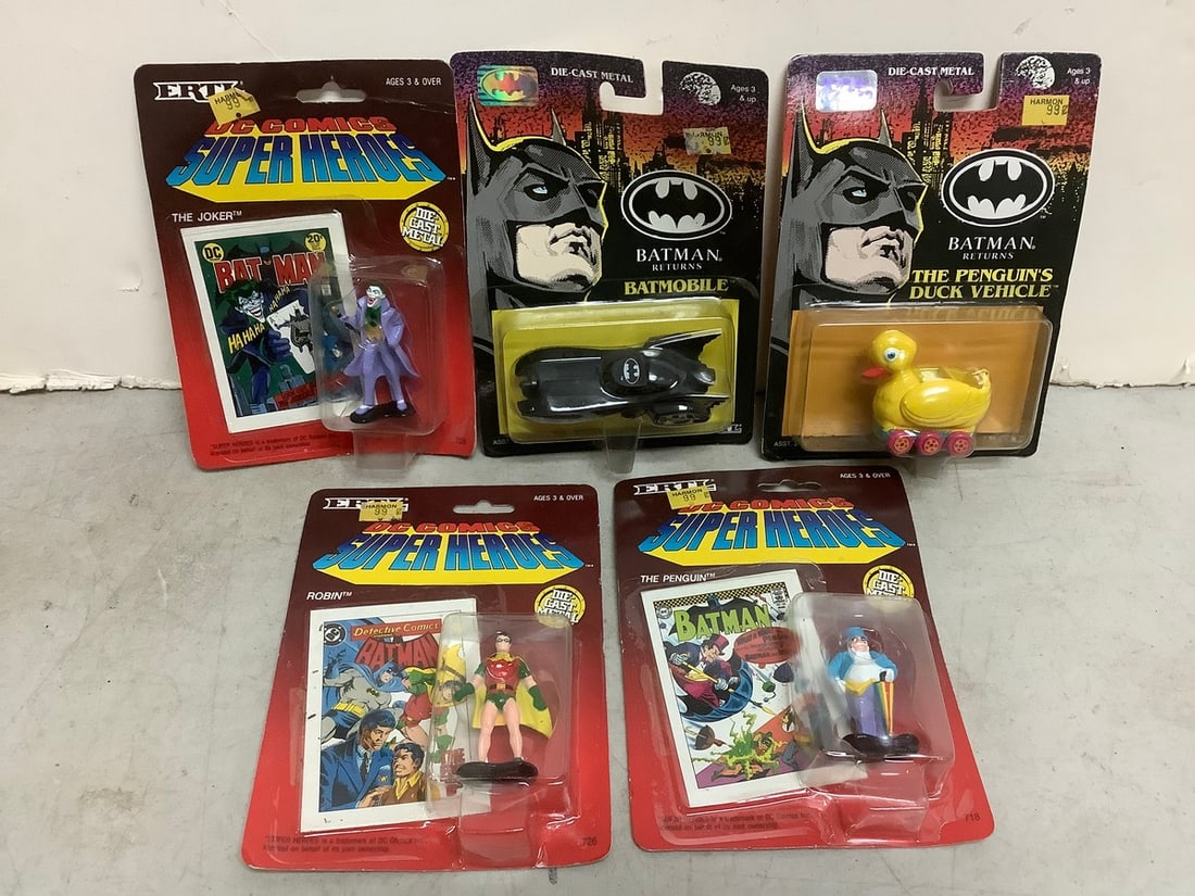 Vintage Batman diecasts, DC superheroes action figure collectibles (1 of 1)