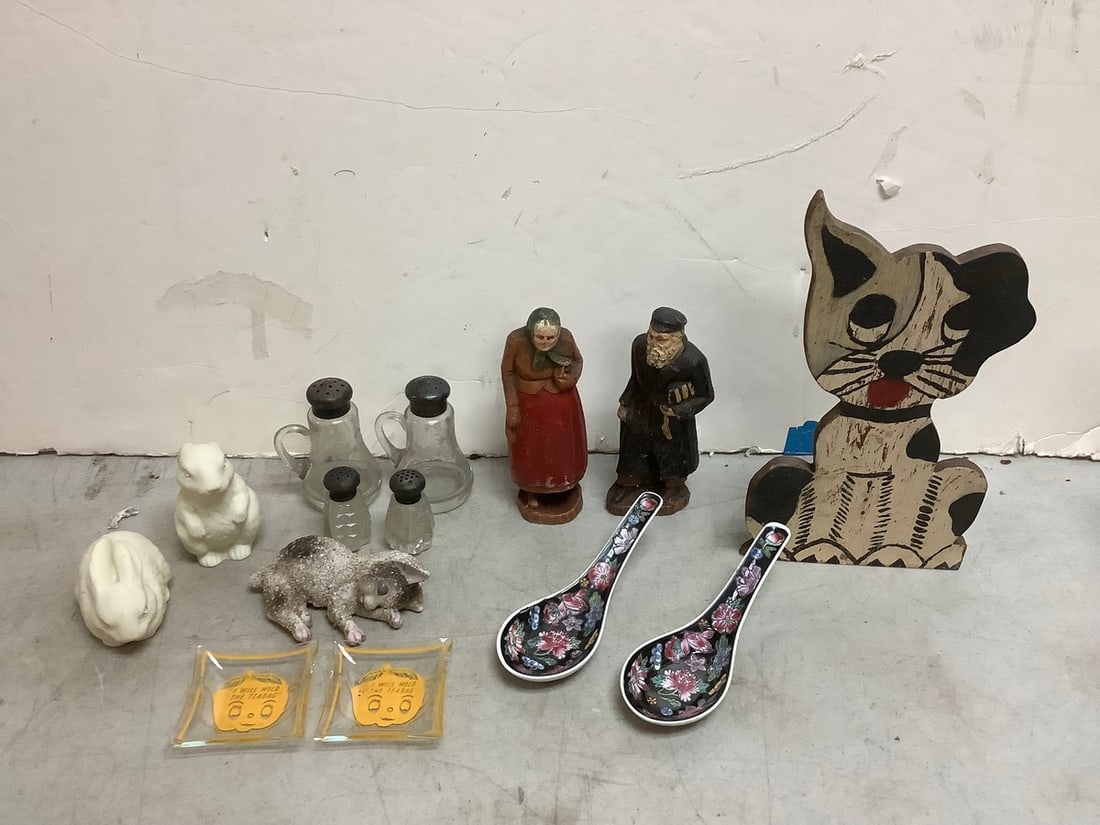 Ceramic ladles, statues, dog decor(9in.tall), salt/pepper shakers, and more (1 of 1)