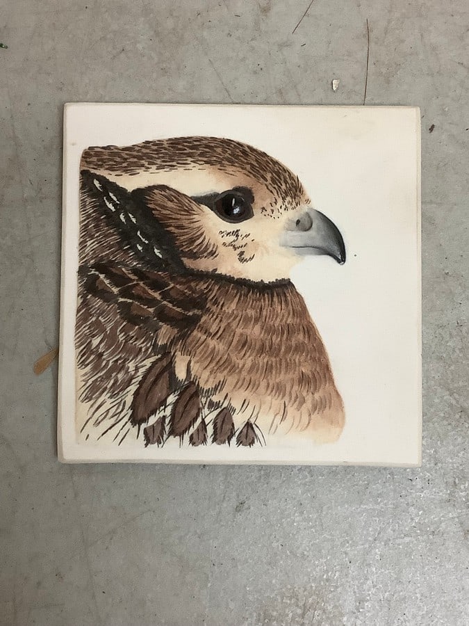 Tile artwork signed by artist(4in.x4in.): Tile artwork signed by artist(4in.x4in.)