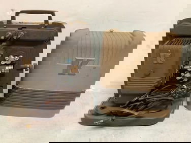 Vintage Keystone Projector with Metal Case (12 in Tall)