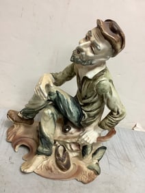 Vintage Chinese Asian Bisque Porcelain Figurine