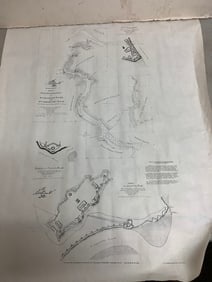 Vintage 1864 Reconnassance of Wilmington River and St. Augustine Creek map(23.5in.x29.5in.)