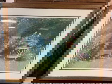 Framed artwork(34.5in.x43.5in.)