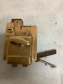 Early 1900's jail house lock with key
