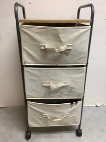 3 Drawer Rolling Cart (35in Tall)