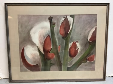 Framed Floral Artwork (35.25inx28in)