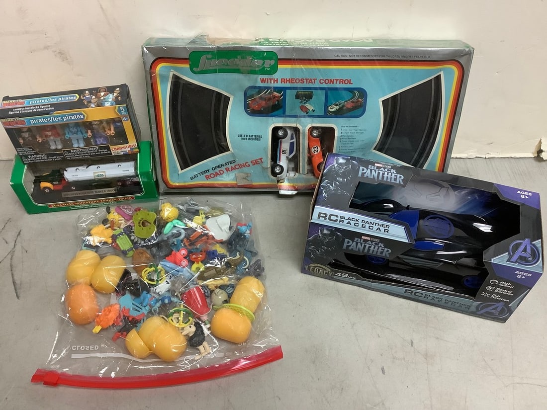 Various toys(Black Panther racecar, Speeder road racing set, and more) (1 of 1)