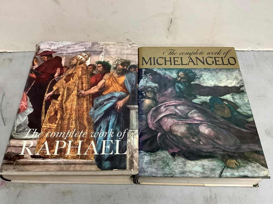Vintage collectible art books(Michelangelo and Raphael): Vintage collectible art books(Michelangelo and Raphael)