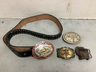 Vintage Belt and Belt Buckles