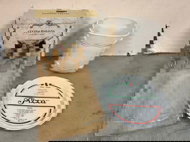 Vintage Rosy Basket(9in), Cheese Board, Pizza Plate and more