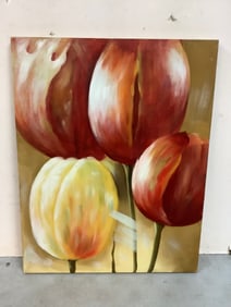 Floral Canvas Artwork (27.5inx21.75in)