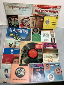 Vintage Records (Orson Welles, Arthur Fedler, Jack Benny, etc) and 45's (Frankie Carle, Leopold