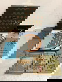 Classic Crafted Wood Set Solitaire, Vintage Books(The Short Stop, Liddle Lad Jamie, etc),