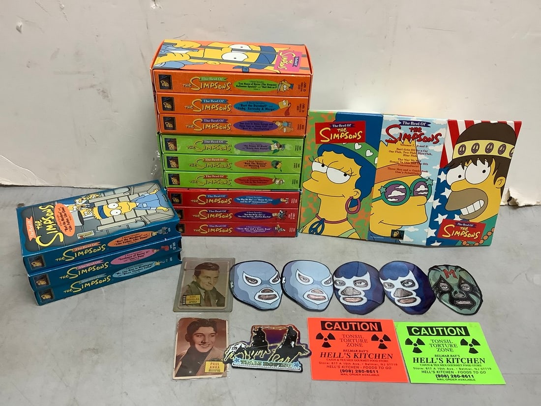 The Simpsons VCR Tapes, Decorative Stickers and more: The Simpsons VCR Tapes, Decorative Stickers and more
