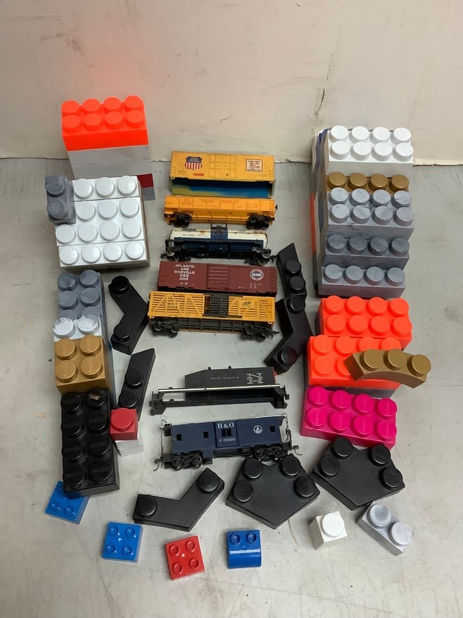 Building Block and Vintage Train Models (1 of 1)
