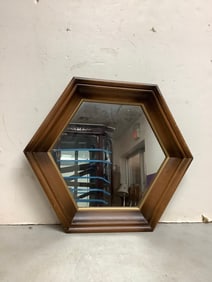 Wooden Framed Mirror (21.25inx24.25in)