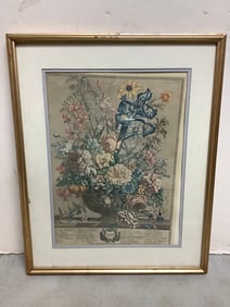Framed Floral June Artwork (17inx21in)