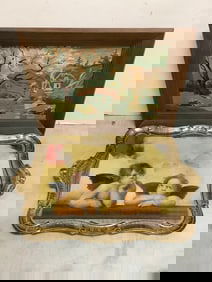 Framed Artwork and Serving Tray (13.5inx21.5in)