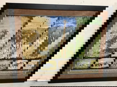 Framed Animal Photograph Collage (26.75inx32.75in)