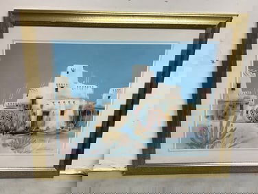 Vintage Jim Prindiville Acoma Olla Art Print (31inx25in)