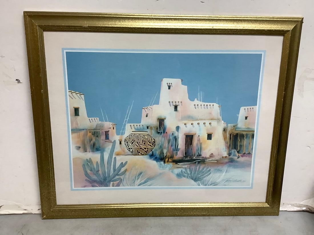 Vintage Jim Prindiville Acoma Olla Art Print (31inx25in) (1 of 1)