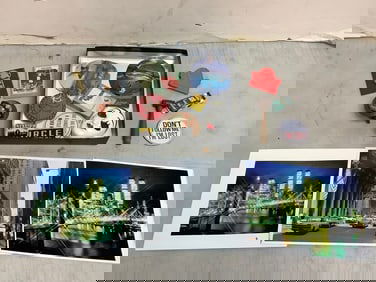 Vintage Pins, Ceramic Mask, Playing Cards, Art Prints(8.5inx11in), and more