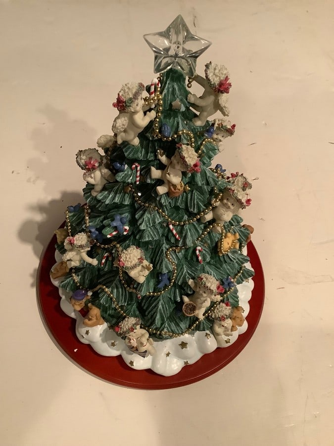 Vintage Danbury Mint light up Christmas tree(13.25in.tall) (1 of 1)