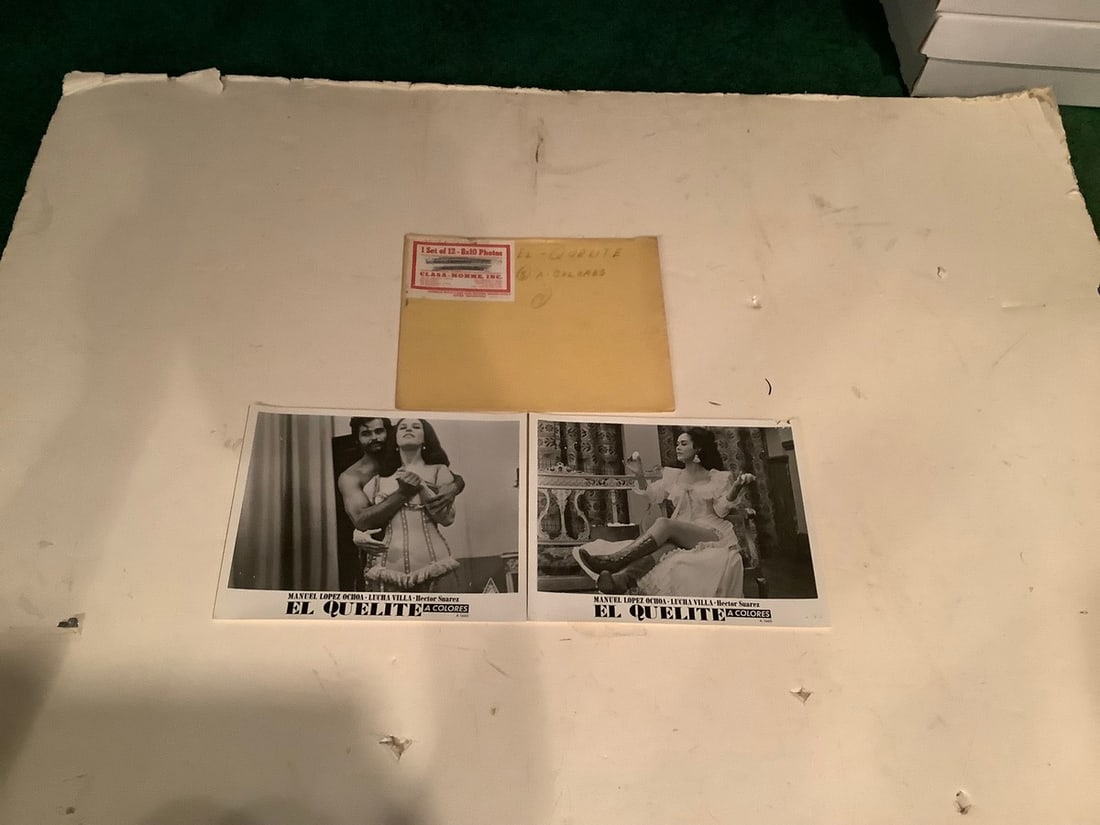 Vintage El Quelite black and white movie prints-set of 2(8in.x10in. photos): Vintage El Quelite black and white movie prints-set of 2(8in.x10in. photos)