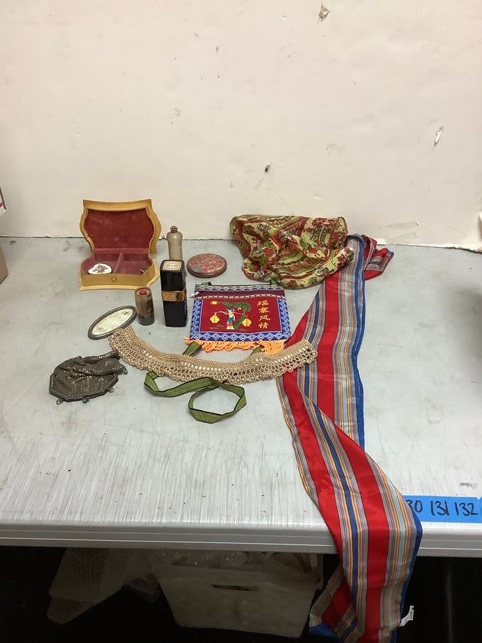 Scarves, Chanel perfume,English Lakes perfume, vintage compact makeup mirror, and more (1 of 1)