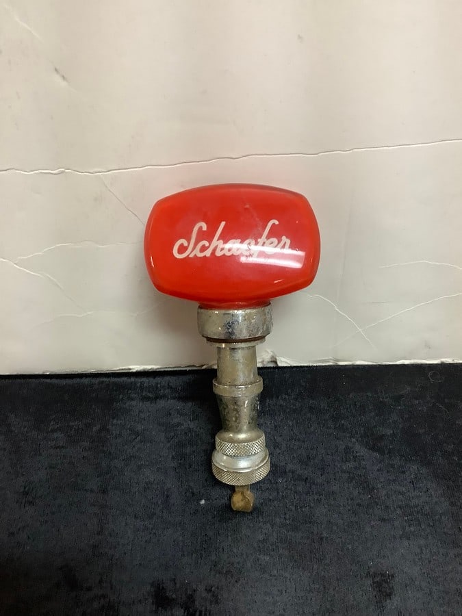 Vintage 1960's Schaefer beer tap: Vintage 1960's Schaefer beer tap