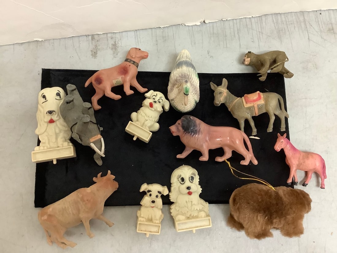 Vintage plastic celluloid animals: Vintage plastic celluloid animals