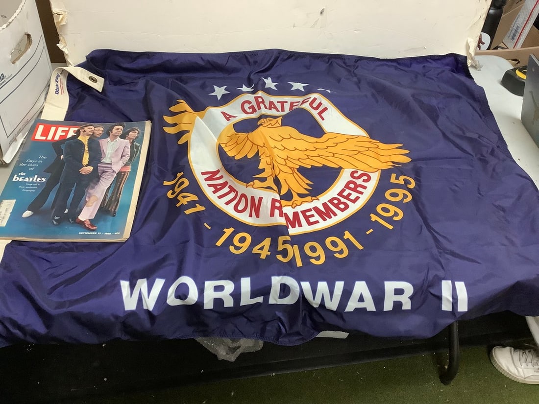 Life magazine and vintage World War II Dixie flag(34in.x46in.) (1 of 1)