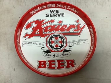 Vintage Kaiers Beer plate(12in.across)