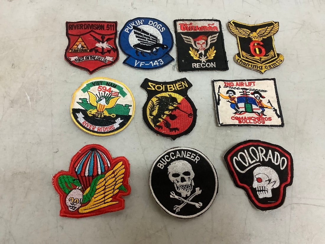 10 Original Vietnam War Unit Patches (1 of 1)