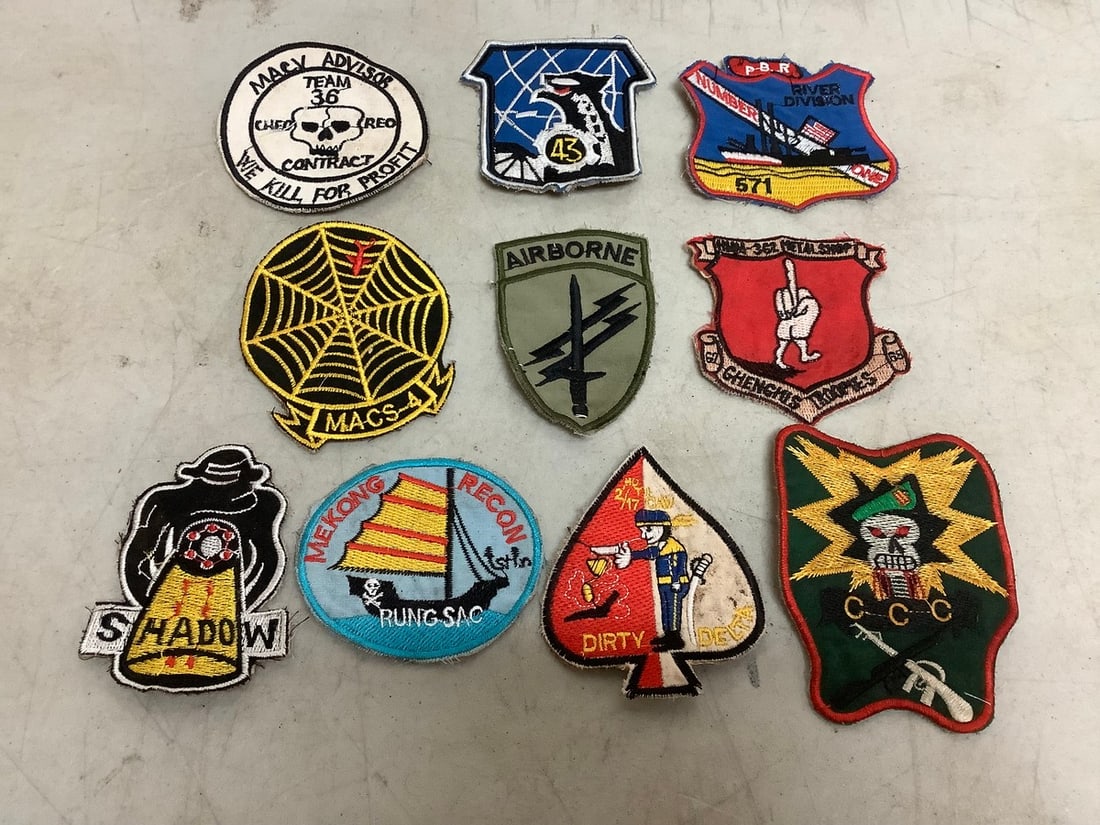 10 Original Vietnam War Unit Patches (1 of 1)