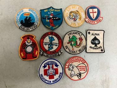 10 Original Vietnam War Unit Patches