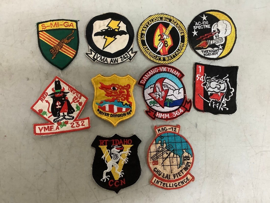 10 Original Vietnam War Unit Patches (1 of 1)