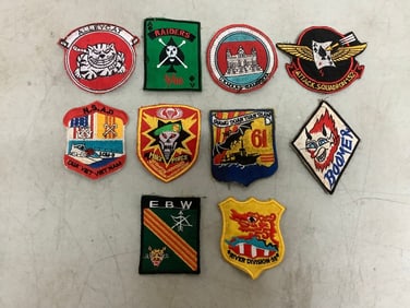 10 Original Vietnam War Unit Patches