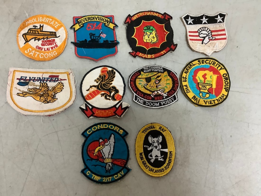 10 Original Vietnam War Unit Patches (1 of 1)