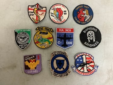 10 Original Vietnam War Unit Patches
