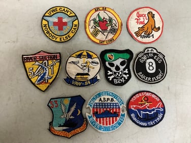 10 Original Vietnam War Unit Patches
