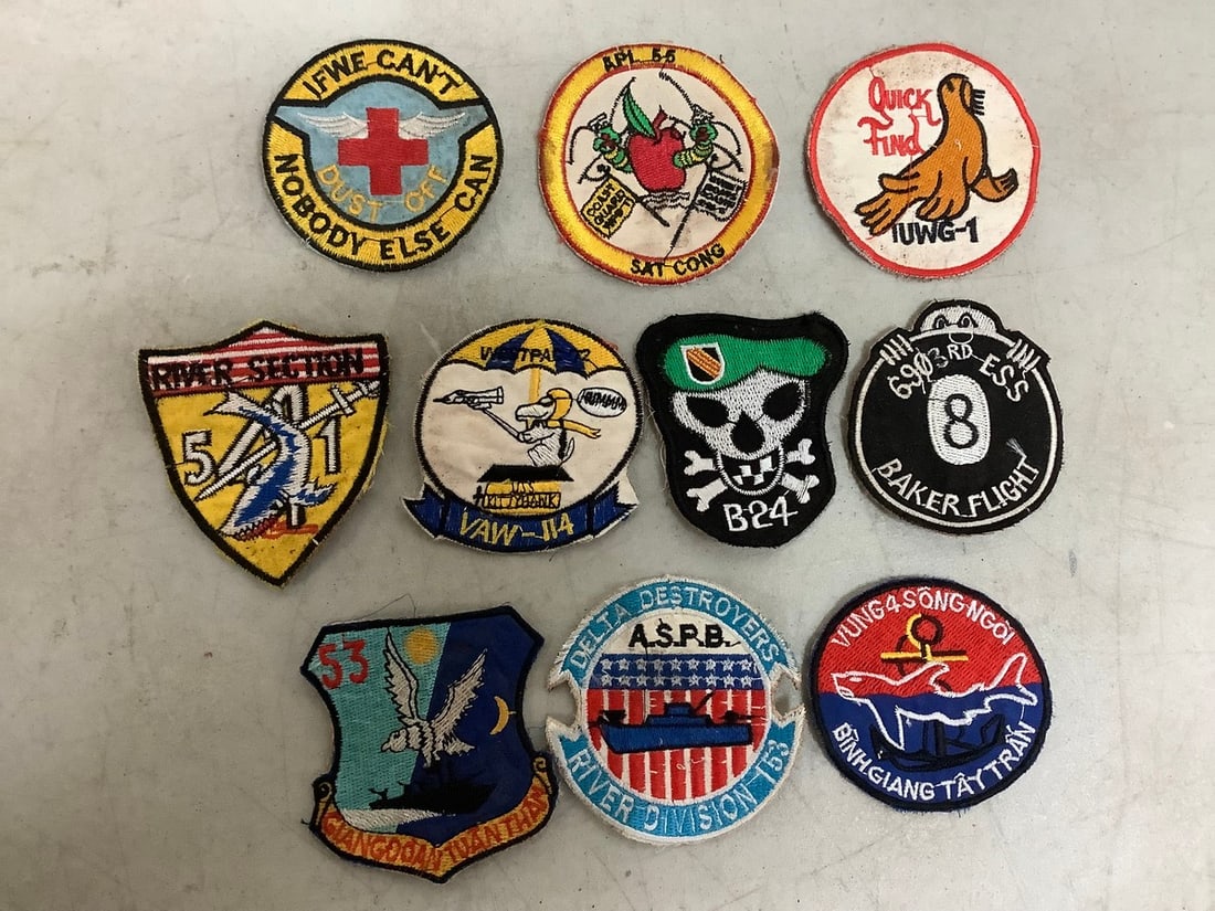 10 Original Vietnam War Unit Patches (1 of 1)