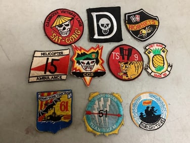10 Original Vietnam War Unit Patches