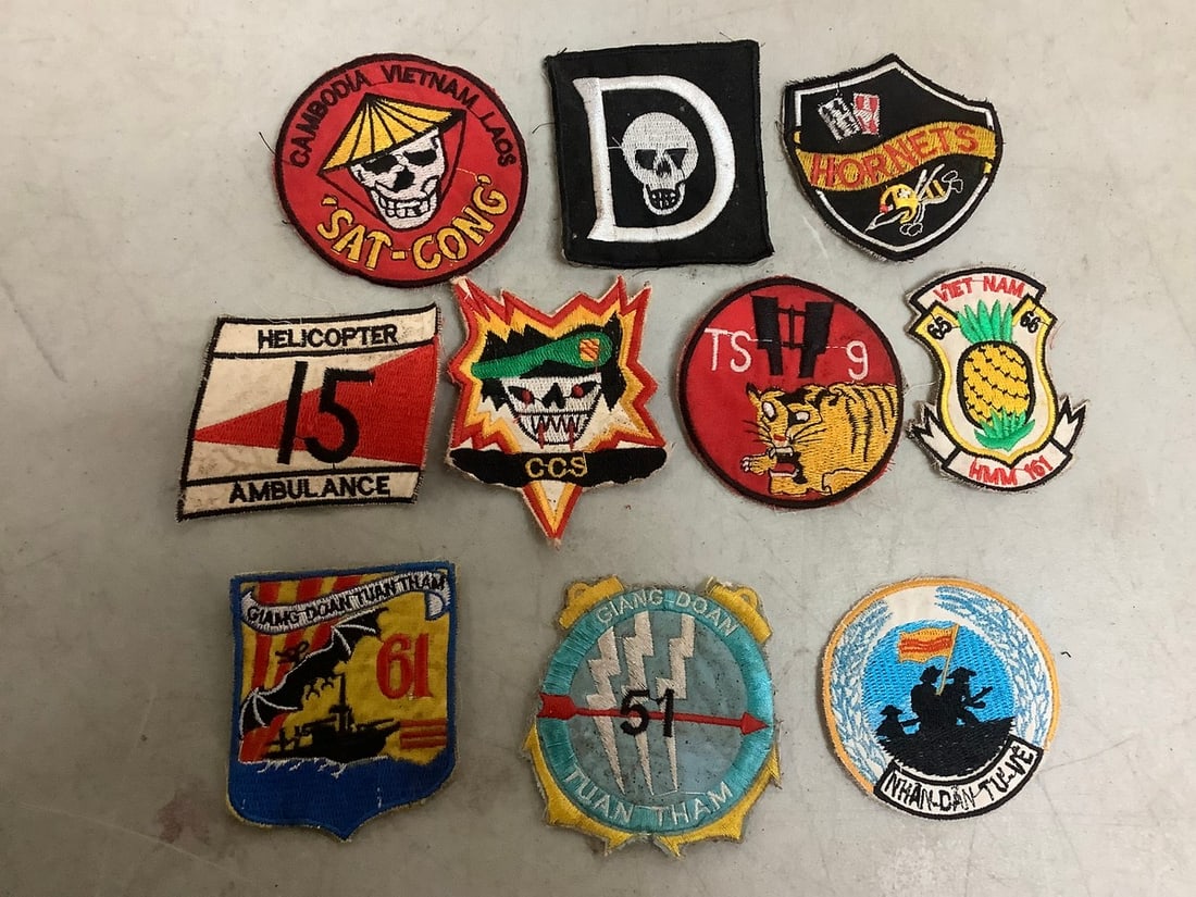 10 Original Vietnam War Unit Patches (1 of 1)