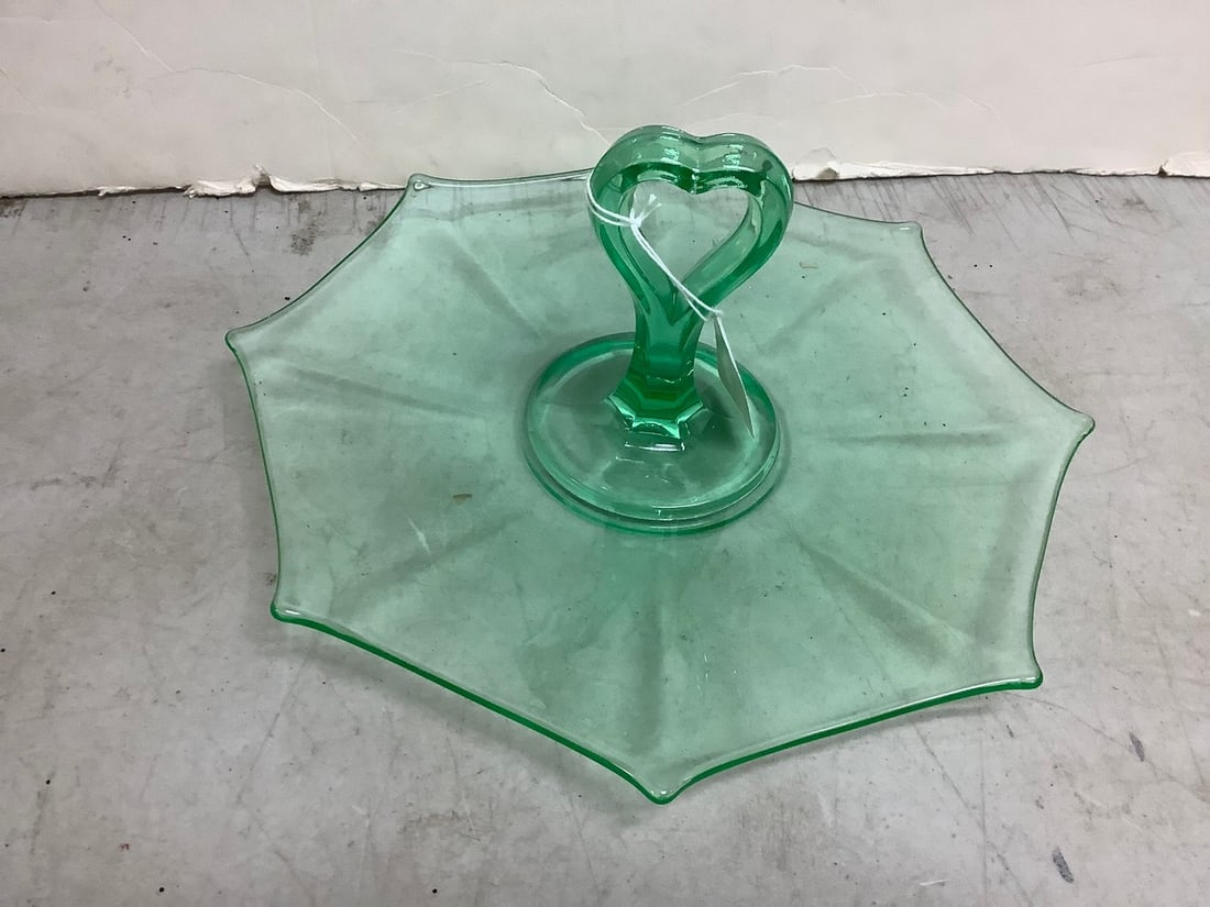 Depression Glass Candy Dish (6in Tall) (1 of 1)