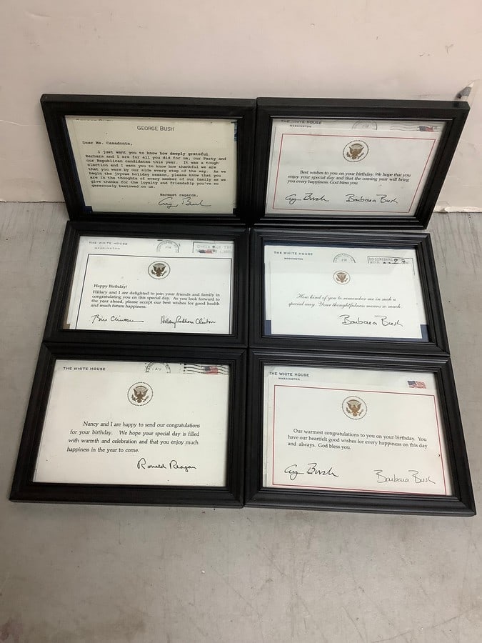Framed and Signed Preisdential Letters (5.75inx7.75in) (1 of 1)