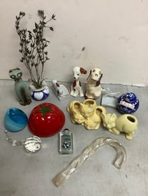 Various Ceramics, Trinkets, and more (Tallest - 12in)
