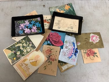 Vintage Flower & Plant Themed Post Card Lot
